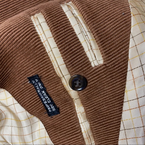 Vintage Brown Corduroy Made in Romania Sports Jacket - Picture 8 of 10